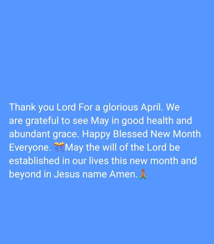 Happy Blessed New Month