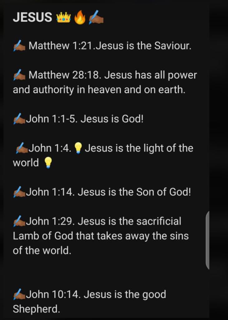 WHO IS JESUS TO YOU? JESUS IS OUR EVERYTHING.
