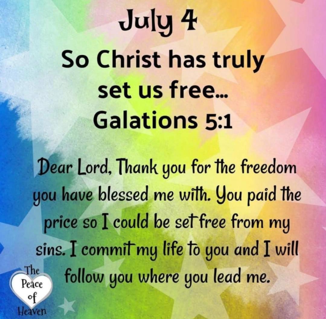 CHRIST HAS SET US FREE INDEED.