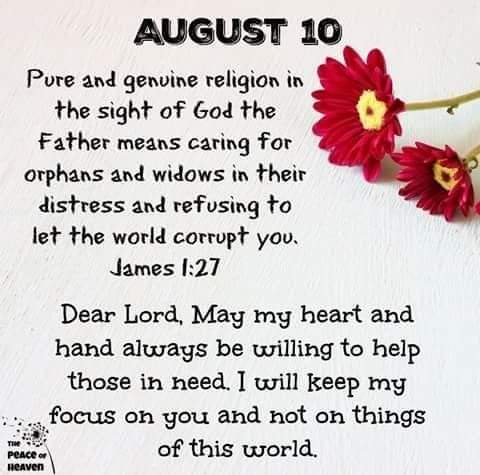 GENUINE RELIGION IS ABOUT WORKS AND NOT WORDS.