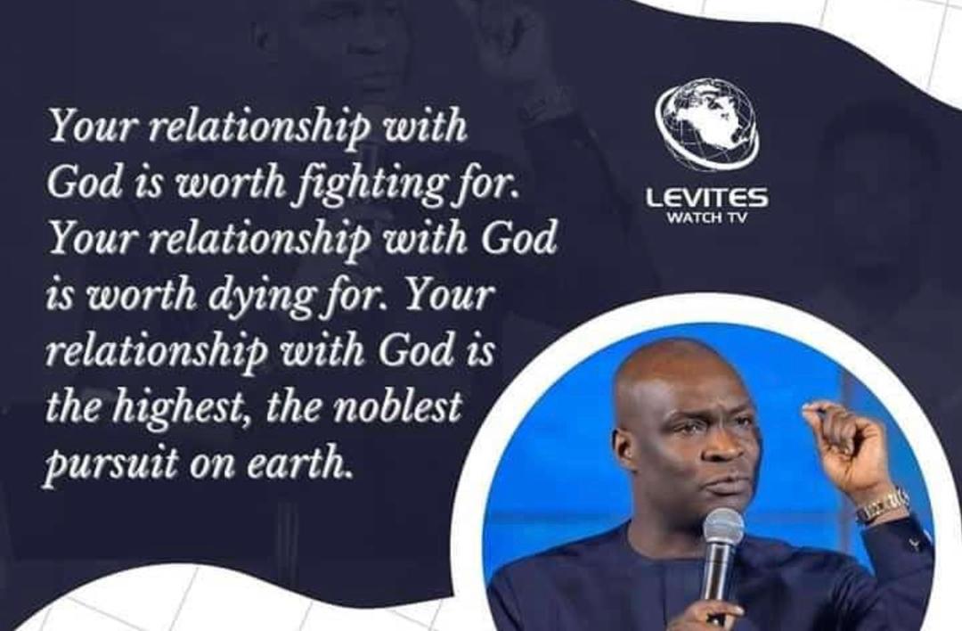 ESTABLISH A PERSONAL RELATIONSHIP WITH GOD.