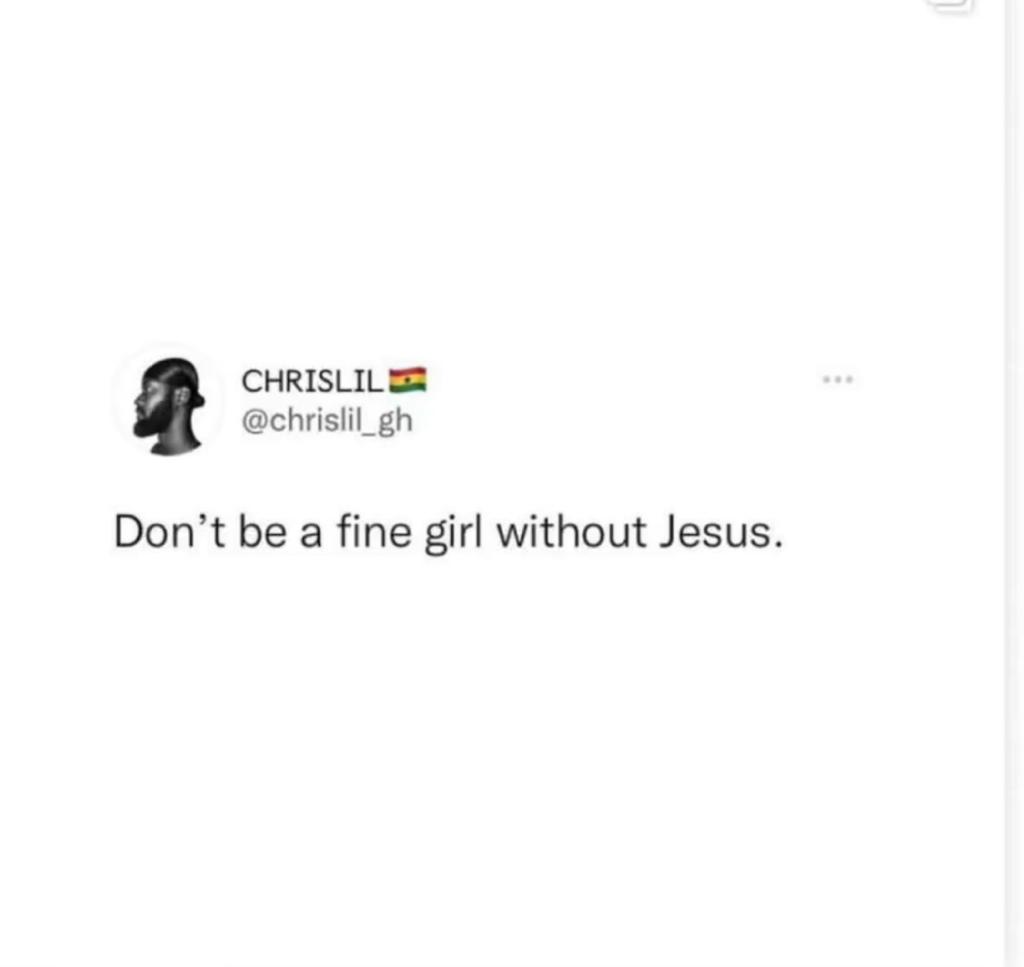 HAVE JESUS AT ALL COST.