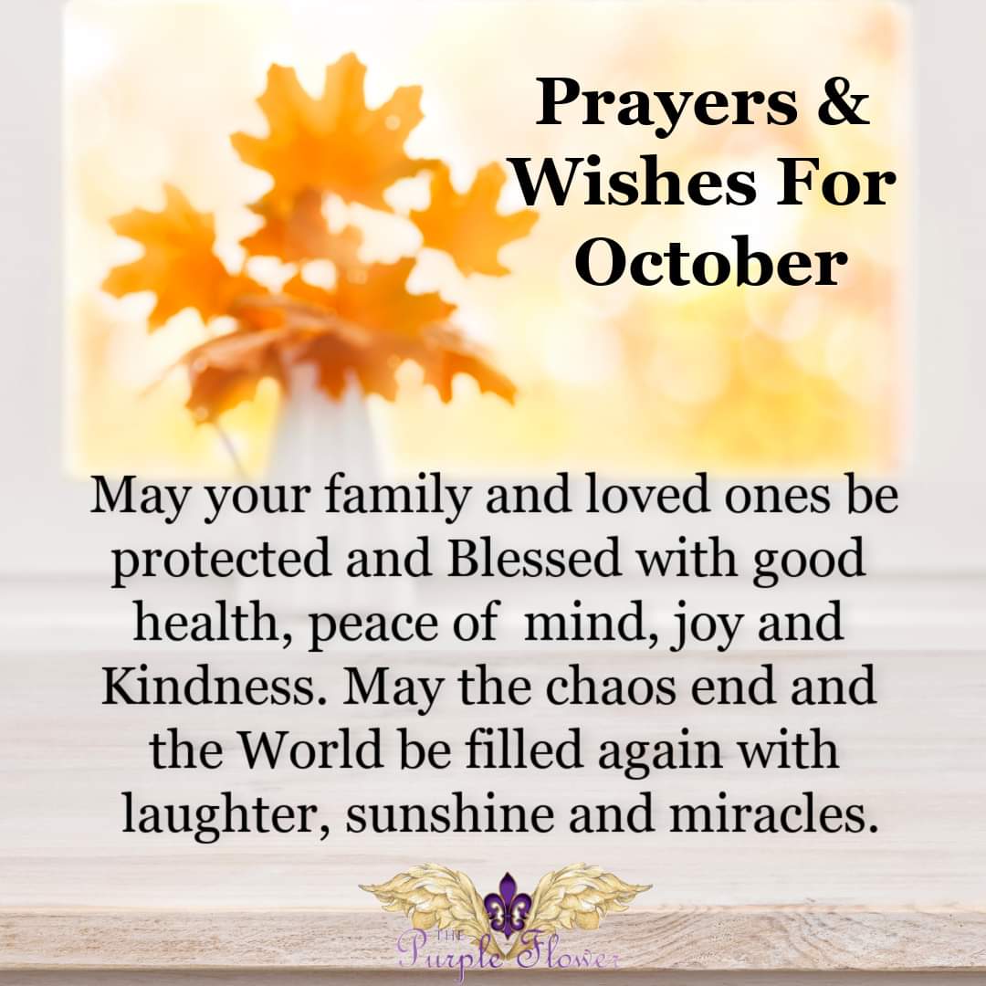 HAPPY BLESSED NEW MONTH - OCTOBER