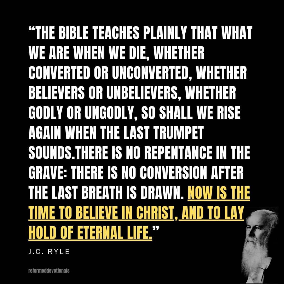 THE TIME TO REPENT IS NOW