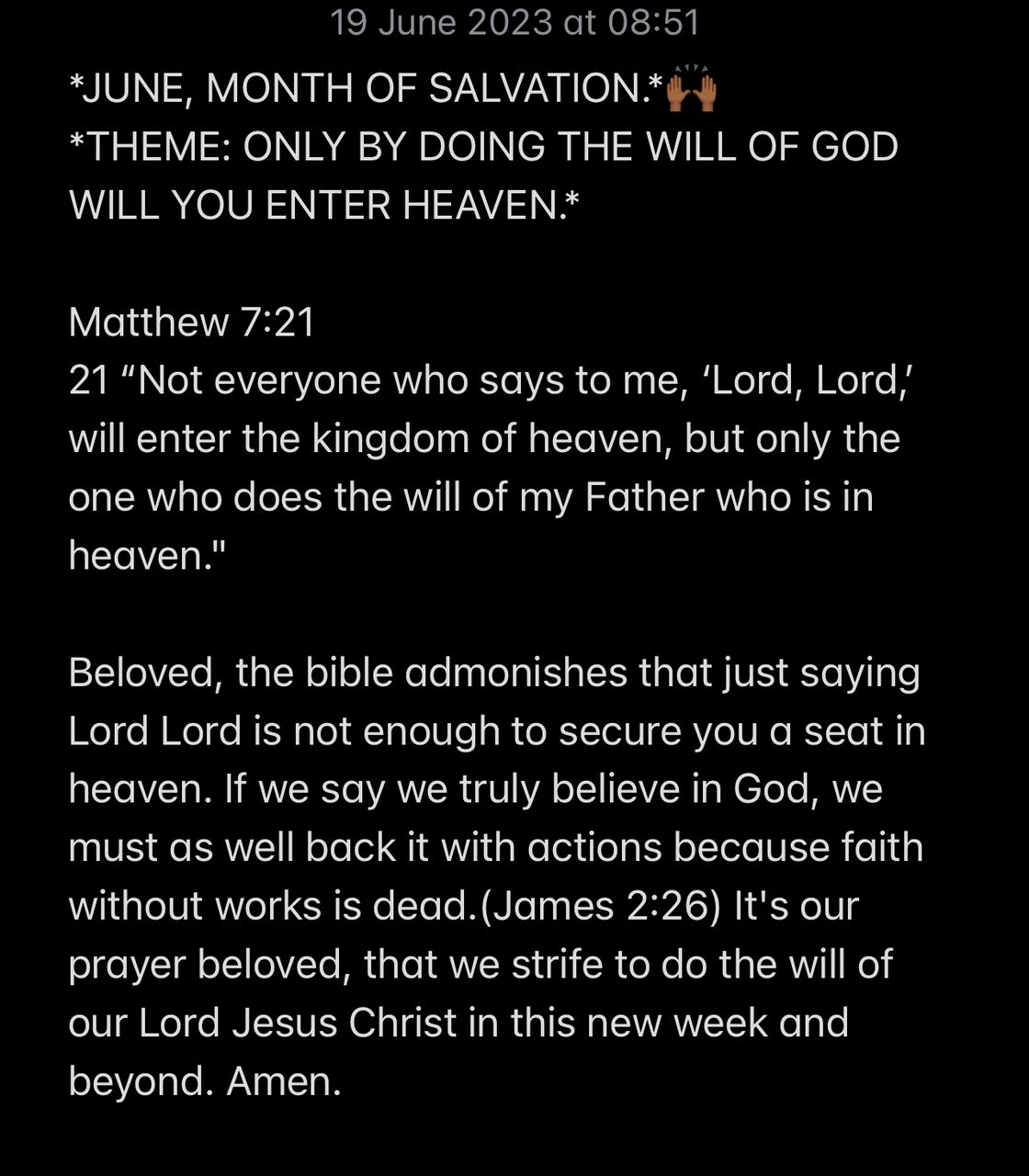 GOD'S WILL OVER EVERYTHING
